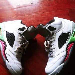 Jordan 5 poison green size 14